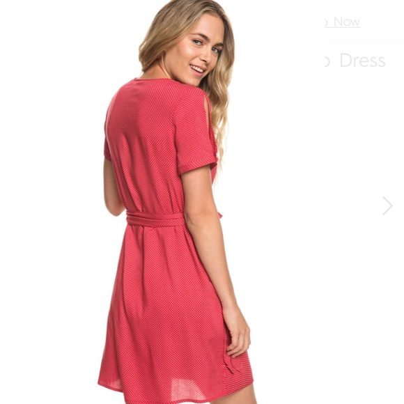 Roxy Monument View Short Sleeve Wrap Dress - Picture 5 of 8